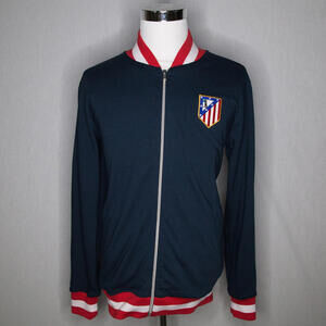 NWT Atletico Madrid 1969 Retro Football La Liga Soccer Jacket Sz Large